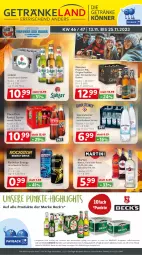 Gazetka promocyjna Getraenkeland - Gazetka - ważna od 25.11 do 25.11.2023 - strona 1 - produkty: aktionspreis, Alwa, angebot, angebote, beck's, bestpreis, bestpreise, bier, drink, eis, Elan, elle, fanta, flasche, gerolsteine, gerolsteiner, Gessner, getränk, getränke, gin, LG, Lübzer, martini, mineralwasser, payback, pils, premium pils, reis, Rockstar, sprite, steiner, Ti, wasser