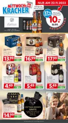 Gazetka promocyjna Getraenkeland - Gazetka - ważna od 25.11 do 25.11.2023 - strona 3 - produkty: aktionspreis, alkohol, Berger, bestpreis, bestpreise, bier, eis, elle, franziskaner, Guinness, karlsberg, kellerbier, Kilkenny, pils, pilsner, premium pils, radeberger, reis, rel, socken, Ti, weissbier, WICK