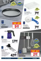 Gazetka promocyjna Metro - GastroJournal - Gazetka - ważna od 09.02 do 09.02.2022 - strona 31 - produkty: Behälter, bier, Biere, brut, edelstahl, küche, Küchen, Küchenhelfer, lamm, lebensmittel, Löffel, pfanne, pfannen, Pfannenwender, pizza, Schneebesen, Ti, tisch, top-hit