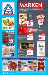 Gazetka promocyjna Aldi Nord - Aldi-Vorschau - Gazetka - ważna od 12.02 do 12.02.2022 - strona 1 - produkty: aldi, alkohol, aus der tiefkühlung, ball, Becher, eis, ferrero, flasche, Frühstücks-Set, gin, hot dog, joghur, joghurt, Kinder, kinder bueno, kirsch, kiwi, likör, Mon Chéri, mövenpick, pepsi, pralinen, sahne, Sahnejoghurt, schneidebrett, Schwip Schwap, snack, Ti, zott, ZTE