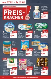 Gazetka promocyjna Aldi Nord - Aldi-Vorschau - Gazetka - ważna od 12.02 do 12.02.2022 - strona 6 - produkty: aldi, aufstrich, bärenmarke, bergader, brot, brotaufstrich, butter, Dr. Oetker, eis, erdnuss, Erdnussbutter, flasche, kaffee, kracher, langnese, mac, magnum, meggle, merci, milch, milka, milkana, nuss, pudding, reis, Schaumzucker, stieleis, storck, Streichzart, Ti, torte, vanille, zentis, zucker