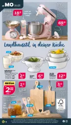 Gazetka promocyjna Netto - Woche 31 - Gazetka - ważna od 05.08 do 05.08.2023 - strona 16 - produkty: auer, Bau, Becher, buch, bügel, decke, Deckel, edelstahl, Holz, kaffee, kaffeebecher, küche, Küchen, küchenmaschine, Küchenwaage, Löffel, maille, müsli, Müslischale, Ria, Schal, Schale, Schneebesen, schneidebrett, schüssel, Spritzschutz, Ti, Waage, ZTE