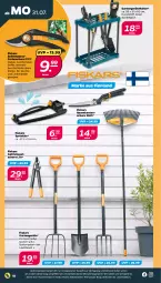 Gazetka promocyjna Netto - Woche 31 - Gazetka - ważna od 05.08 do 05.08.2023 - strona 18 - produkty: auer, eis, fiskars, gabel, Garten, Gartenschere, LG, rasen, Schere, Spaten, Ti, ZTE