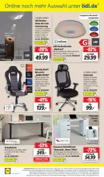 Gazetka promocyjna Lidl - Wochen-Highlights im Onlineshop - Gazetka - ważna od 26.02 do 26.02.2023 - strona 4 - produkty: angebot, angebote, armlehnen, decke, deckenfluter, deckenleuchte, drehstuhl, eis, elle, kommode, kopfstütze, küche, lautsprecher, LED Deckenleuchte, Leuchte, leuchtmittel, Mode, Nachtlicht, ndk, office, orange, reis, rel, Schal, Schale, schlafzimmer, schreibtisch, schubladen, Sport, stuhl, telefon, Ti, timer, tisch, uhr