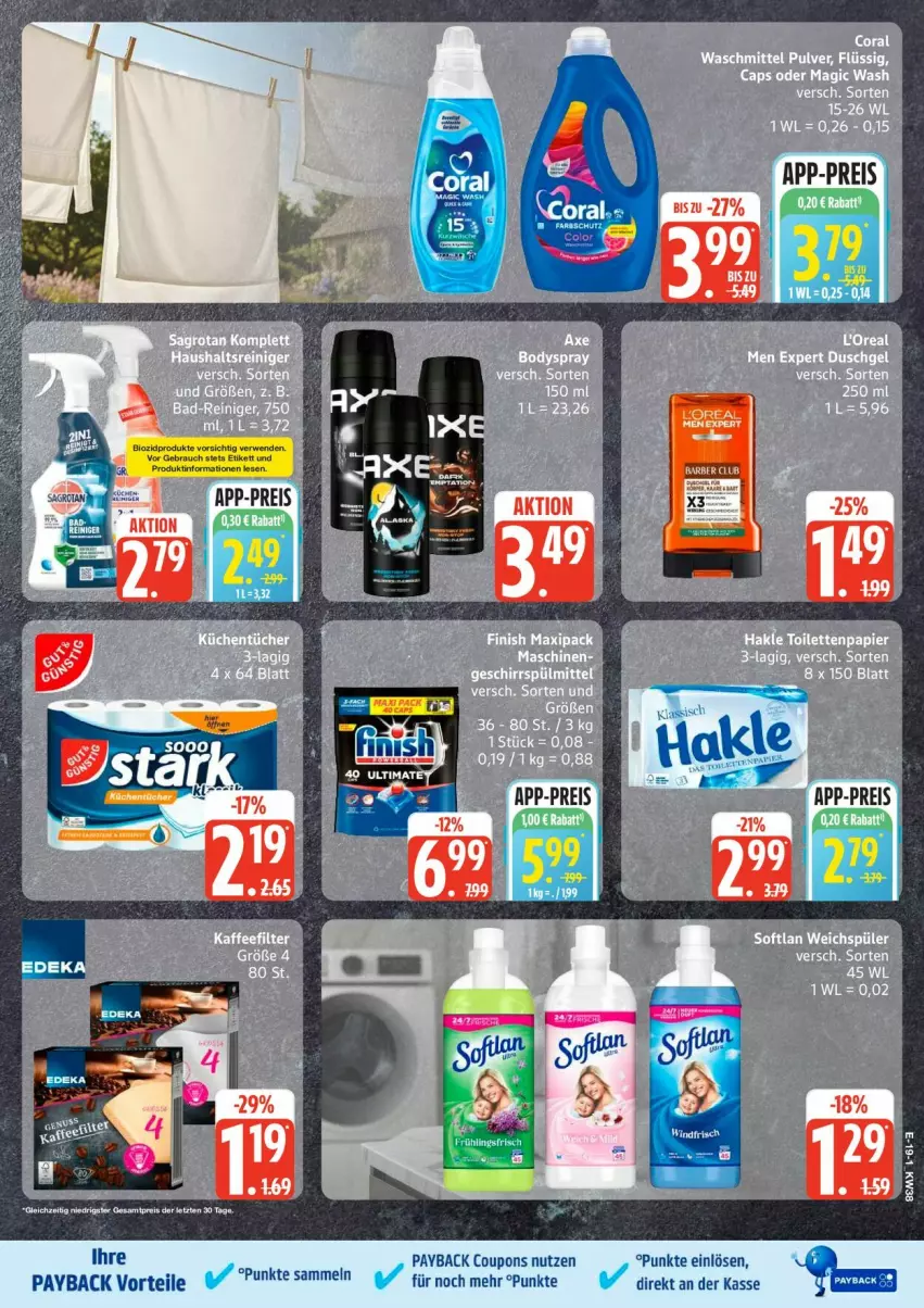 Aktueller Prospekt Edeka - Prospekte - von 14.09 bis 19.09.2026 - strona 26 - produkty: coupon, coupons, eis, elle, payback, reis