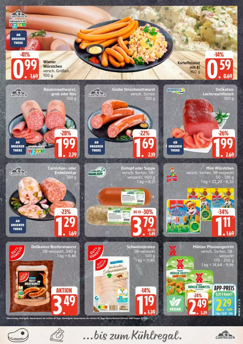 Aktueller Prospekt Edeka - Prospekte - von 14.09 bis 19.09.2026 - strona 9 - produkty: kartoffel, kartoffelsalat, kühlregal, regal, salat, wiener, würstchen