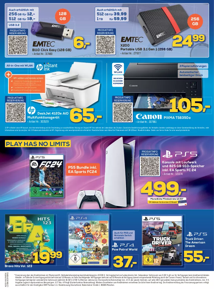 Aktueller Prospekt Berlet - Markt ändern > - von 02.10 bis 08.10.2023 - strona 6 - produkty: ACC, auer, auto, Bravo, consors finanz, drucker, eimer, eis, elle, gin, HP, LG, mastercard, nintendo, Nintendo Switch, papier, Paw Patrol, Sport, ssd, SSD-Speicher, teller, Ti, tisch, usb