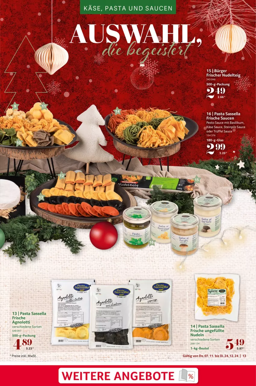 Aktueller Prospekt Selgros - Festlich genießen - von 07.11 bis 24.12.2024 - strona 13 - produkty: angebot, angebote, basilikum, beutel, eis, Käse, nudel, nudeln, pasta, pesto, reis, sauce, saucen, Ti, Trüffel