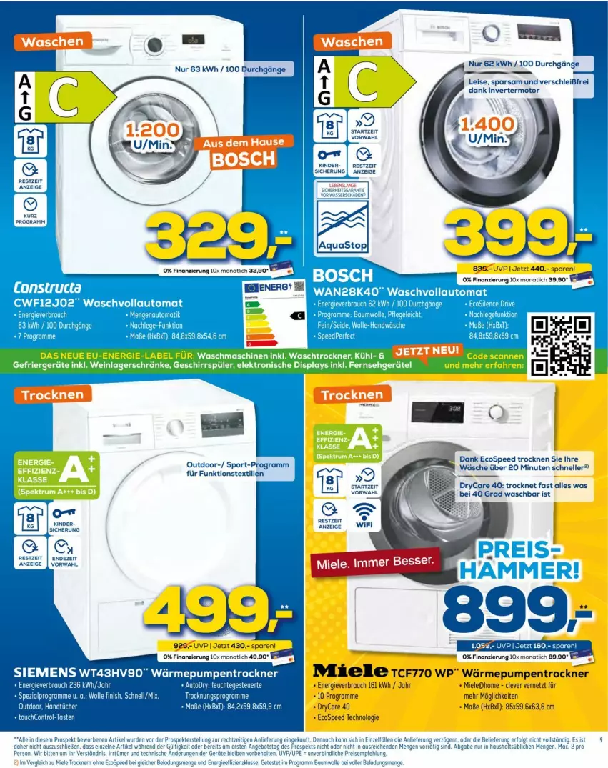 Aktueller Prospekt Euronics - Prospekte - von 02.03 bis 09.03.2022 - strona 9 - produkty: aqua, aquastop, eis, Elektro, elle, geschirr, geschirrspüler, lays, rum, spee, Spektrum, Sport, Ti, Trockner, waschmaschine, waschmaschinen, waschtrockner, wein