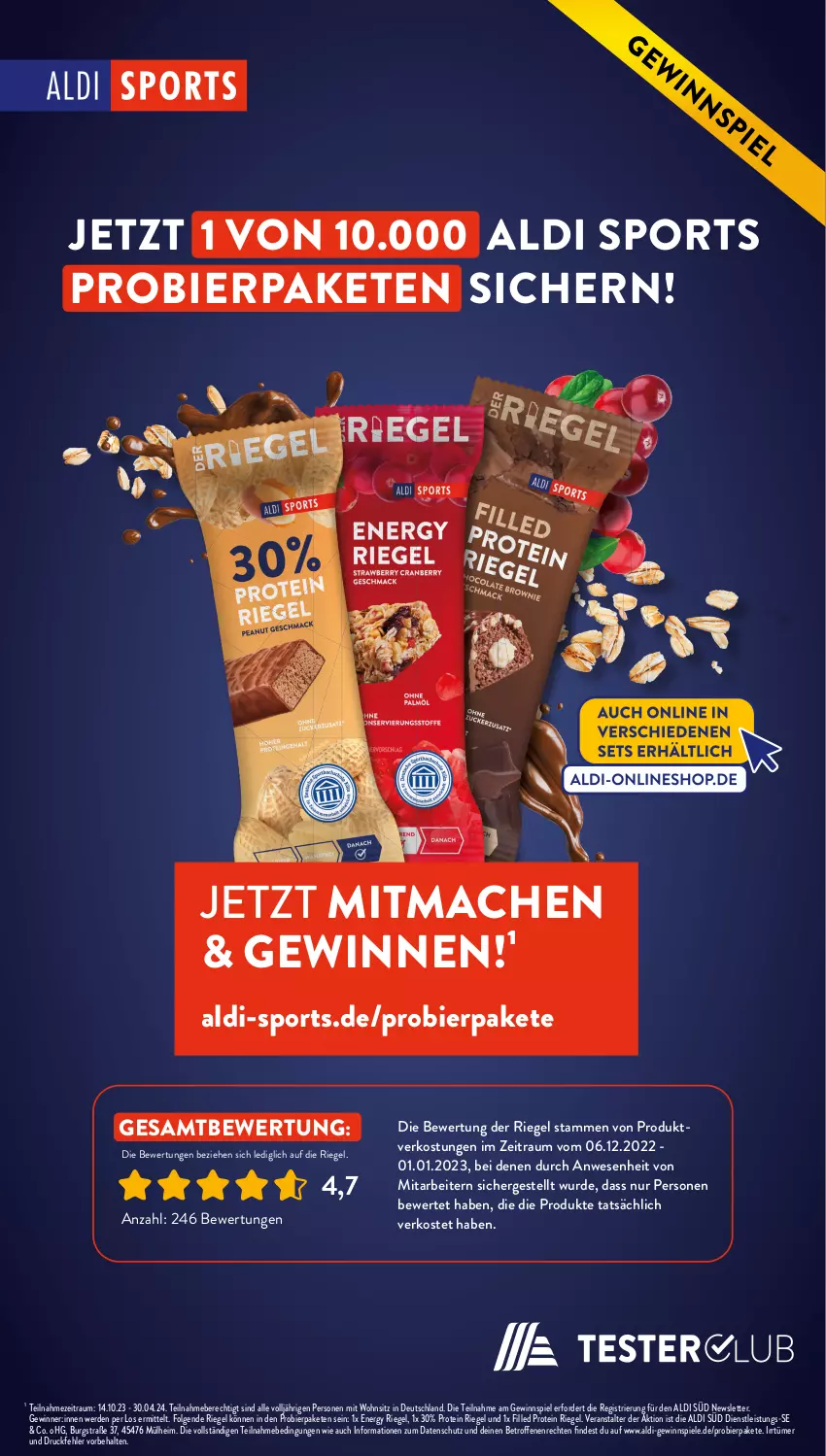 Aktueller Prospekt AldiSud - IN ZWEI WOCHEN - von 06.11 bis 11.11.2023 - strona 36 - produkty: aldi, bier, eis, erde, gewinnspiel, LG, mac, riegel, Spiele, Sport, Ti