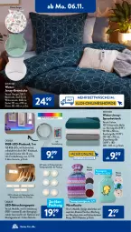 Gazetka promocyjna AldiSud - IN ZWEI WOCHEN - Gazetka - ważna od 11.11 do 11.11.2023 - strona 3 - produkty: aldi, batterie, batterien, Bau, baumwolle, Beba, beleuchtung, bett, Betttuch, bettwäsche, Bona, decke, dell, eis, elle, fernbedienung, flasche, jersey-bettwäsche, kissen, led-beleuchtung, led-licht, leds, LG, mit fernbedienung, Mode, natur, Ria, spannbetttuch, Ti, tuc, wolle