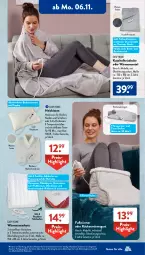 Gazetka promocyjna AldiSud - IN ZWEI WOCHEN - Gazetka - ważna od 11.11 do 11.11.2023 - strona 4 - produkty: alle artikel ohne dekoration, auto, Bau, bett, decke, dekoration, dell, eis, elle, Fußsack, gin, Heizkissen, henkel, kissen, Laufen, Mantel, matratze, Mode, reis, sac, Schal, schenkel, Sofa, Ti, timer, tisch, überhitzungsschutz, ZTE