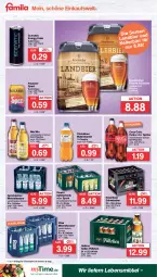 Gazetka promocyjna Famila - Prospekte - Gazetka - ważna od 21.01 do 21.01.2023 - strona 18 - produkty: Alwa, apfel, Apfelschorle, bier, coca-cola, cola, drink, eis, elle, energy drink, fanta, fanta oder, fanta oder sprite, flasche, gerolsteine, gerolsteiner, glasflasche, kellerbier, köstritzer, krombache, krombacher, lebensmittel, mineralwasser, Mio Mio, oder sprite, Paula, paulaner, reis, schorle, Spezi, Sport, sprite, steiner, Ti, veltins, vilsa, vita, Vivaris, wasser, ZTE