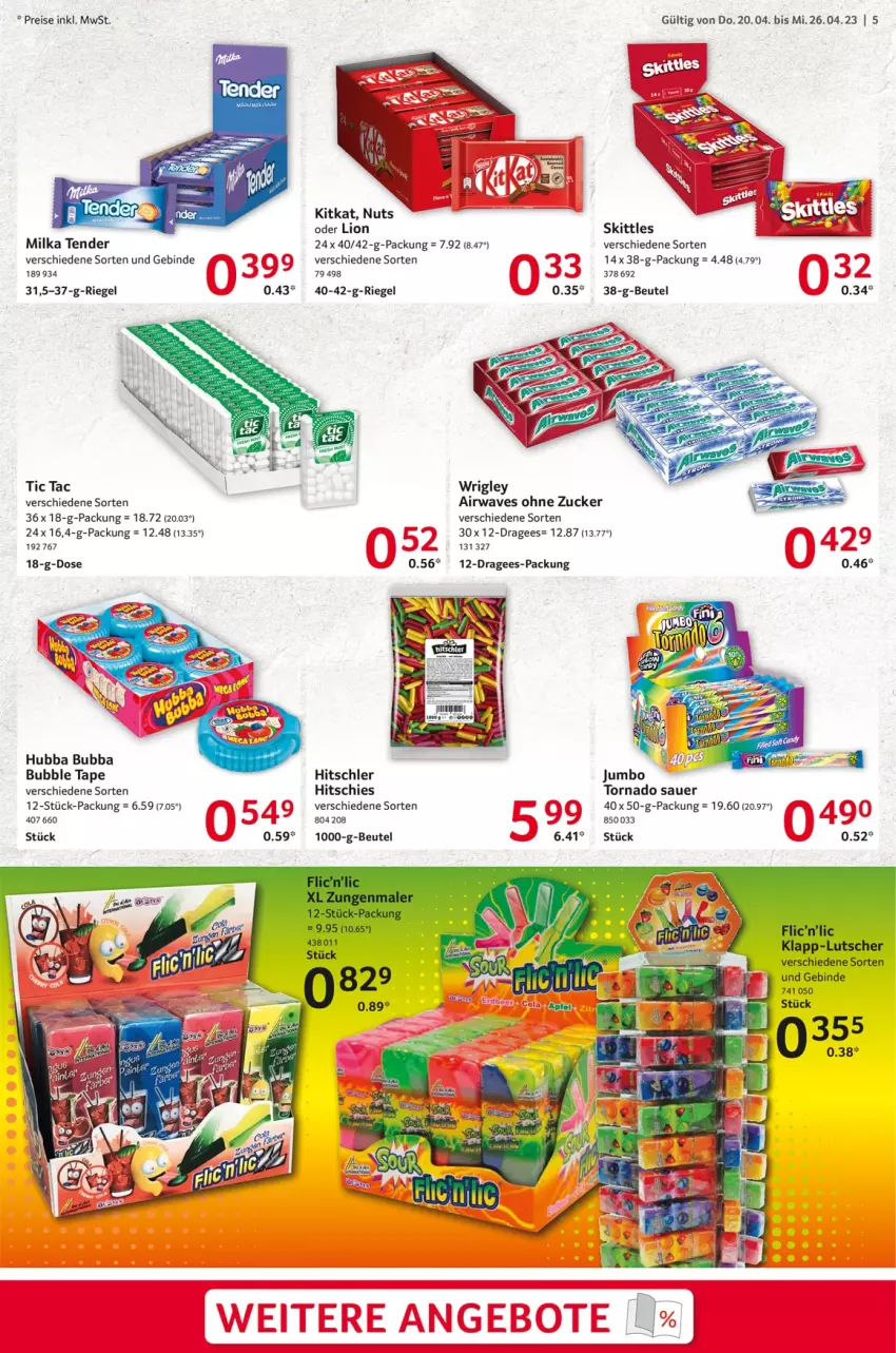 Aktueller Prospekt Selgros - Food - von 20.04 bis 26.04.2023 - strona 27 - produkty: auer, beutel, eis, hitschler, kitkat, lion, milka, reis, riegel, tender, Ti, zucker