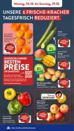 Gazetka promocyjna AldiSud - NÄCHSTE WOCHE - Gazetka - ważna od 29.10 do 29.10.2022 - strona 4 - produkty: aldi, angebot, beutel, bio, decke, eis, gurke, kartoffel, kartoffeln, kracher, mandarine, mandarinen, mango, natur, nuss, paprika, reis, speisekartoffeln, Tasche, Ti, ZTE