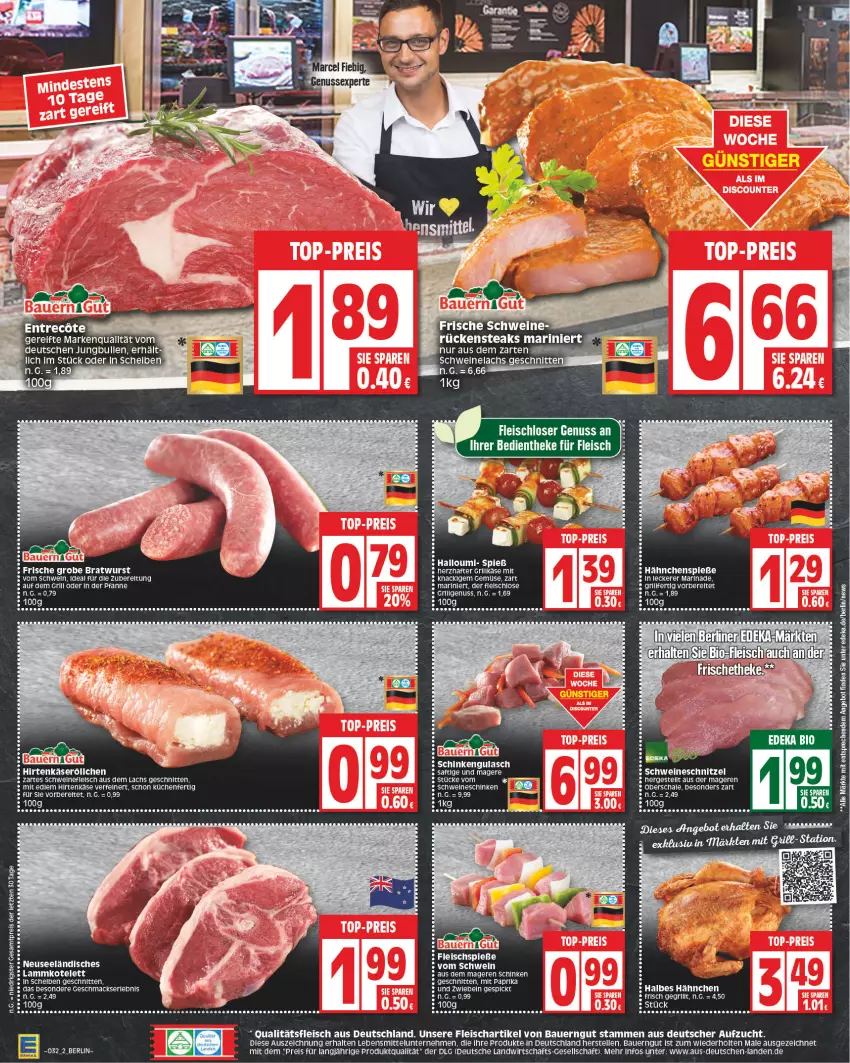 Aktueller Prospekt Edeka - Angebote der Woche - von 07.08 bis 12.08.2023 - strona 2 - produkty: angebot, auer, Bau, Bauer, bauerngut, bratwurst, deka, eier, eis, elle, fleisch, Fleischspieße, grill, grobe bratwurst, hirtenkäse, jungbullen, Käse, kotelett, küche, Küchen, lachs, lamm, lammkotelett, lebensmittel, LG, mac, marinade, nuss, pfanne, reis, rel, Rückensteak, rückensteaks, saft, Schal, Schale, schinken, schnitten, schwein, schweine, schweinefleisch, Schweinelachs, steak, steaks, tee, Ti, wein, weine, wurst, ZTE, zwiebel, zwiebeln