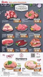 Gazetka promocyjna Famila - Prospekte - Gazetka - ważna od 14.10 do 14.10.2023 - strona 4 - produkty: Bau, braten, eis, ente, filet, fleisch, gulasch, henkel, kasseler, kotelett, lachs, Lachsbraten, Meister, mit zwiebeln, natur, rind, saft, schenkel, schinken, schwein, schwein und rind, schweine, Ti, Tiere, wein, weine, zwiebel, zwiebeln