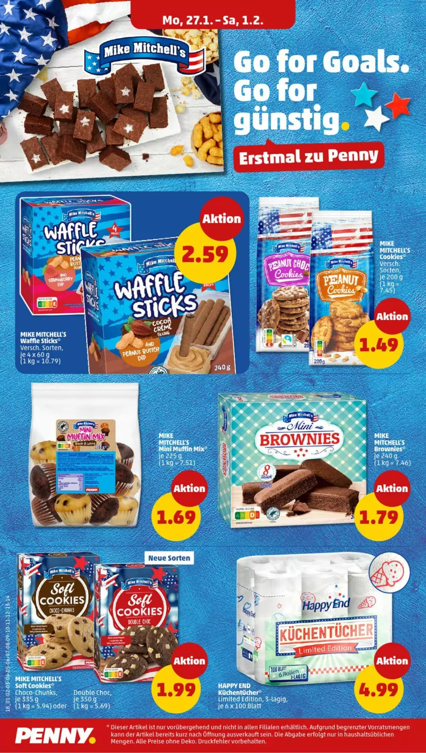 Aktueller Prospekt Penny - Prospekte - von 27.01 bis 01.02.2025 - strona 18 - produkty: brownie, brownies, cookie, cookies, eis, LG, reis, Ti, ZTE