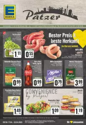 Gazetka promocyjna Edeka - Angebote der Woche - Gazetka - ważna od 22.04 do 22.04.2023 - strona 1 - produkty: beste butter, bett, bratwurst, butter, chili, coca-cola, cola, eier, eis, elle, erde, farfalle, flasche, frau antje, kaffee, lebensmittel, milka, milka schokolade, pasta, pfanne, pfannen, röstkaffee, salat, schoko, schokolade, tafeltrauben, Ti, trauben, wurst