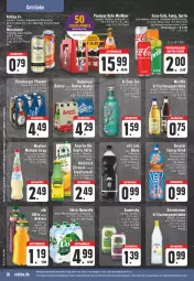 Gazetka promocyjna Edeka - Angebote der Woche - Gazetka - ważna od 22.04 do 22.04.2023 - strona 18 - produkty: Afri Cola, aktionspreis, amecke, bier, bio, budweiser, coca-cola, cola, drink, eis, energy drink, ente, erfrischungsgetränk, erfrischungsgetränke, fanta, flasche, gerolsteine, gerolsteiner, getränk, getränke, gin, Hefe, LG, limette, limetten, Mautner, Mett, metten, Nektar, oder radler, Paula, paulaner, pils, pilsener, radler, reis, rel, saft, säfte, sirup, sprite, steiner, tee, Ti, veltins, volvic, warsteiner, ZTE, zucker