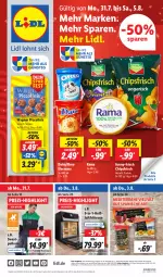 Gazetka promocyjna Lidl - Aktionsprospekt - Gazetka - ważna od 05.08 do 05.08.2023 - strona 1 - produkty: angebot, angebote, Bad, bio, chips, chipsfrisch, coupon, creme, daim, eis, eiscreme, fritteuse, funny-frisch, Heißluftfritteuse, oreo, piccolinis, preisvorteil, Pullover, rama, reis, Ti, wagner, ZTE