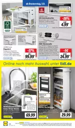 Gazetka promocyjna Lidl - Aktionsprospekt - Gazetka - ważna od 05.08 do 05.08.2023 - strona 30 - produkty: angebot, armatur, Bau, Bewegungssensor, brause, Brei, dell, eis, elle, enders, esstisch, HP, klapptisch, küche, Küchen, Küchenradio, lack, latte, led-licht, leds, Leuchte, Mode, ndk, passend für alle, Radio, reis, Schal, Schale, schubladen, silvercrest, Ti, tisch, tischplatte, Tischplatten, ZTE