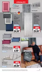 Gazetka promocyjna Lidl - Aktionsprospekt - Gazetka - ważna od 01.10 do 01.10.2022 - strona 19 - produkty: angebot, Bau, baumwolle, decke, dell, eis, elle, Gardinen, kissen, Laufen, Mode, reine baumwolle, reis, teppich, Ti, wolle, ZTE
