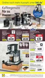 Gazetka promocyjna Lidl - Aktionsprospekt - Gazetka - ważna od 01.10 do 01.10.2022 - strona 52 - produkty: ACC, angebot, angebote, bambus, Becher, beutel, Cap, cappuccino, chia, cin, decke, Deckel, edelstahl, eis, elle, ernesto, espresso, Gläser, kaffee, kaffeebecher, kaffeegenuss, kaffeekapseln, latte, Löffel, mac, macchiato, mikrowelle, milch, milchaufschäumer, ndk, nuss, reis, rel, Schal, Schale, schubladen, silvercrest, sim, spülmaschinen, tee, Teebeutel, telefon, Thermogläser, Ti, uhr, wasser, wassertank