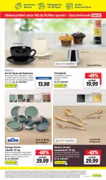 Gazetka promocyjna Lidl - Aktionsprospekt - Gazetka - ważna od 01.10 do 01.10.2022 - strona 55 - produkty: angebot, angebote, auer, besteck, Cap, cappuccino, cin, eis, elle, ernesto, gabel, gutschein, gutscheine, kaffee, Kaffeetassen, korb, kuchen, latte, LG, Löffel, messer, mikrowelle, milch, Milchkaffeetassen, ndk, reis, Ria, spülmaschinen, tasse, tee, Ti, torte, ZTE