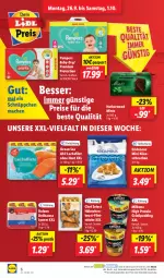 Gazetka promocyjna Lidl - Aktionsprospekt - Gazetka - ważna od 01.10 do 01.10.2022 - strona 6 - produkty: baby-dry, Bona, dulano, eis, filet, filets, Grießpudding, hähnchenbrust, Käse, Käseschnecke, lachs, lachsfilet, lyoner, mac, Milbona, mint, ndk, pampers, preisvorteil, pudding, reis, Schal, Schale, schnäppchen, Ti, Yo