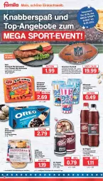 Gazetka promocyjna Famila - Prospekte - Gazetka - ważna od 11.02 do 11.02.2023 - strona 12 - produkty: angebot, angebote, ball, Becher, braun, brötchen, cheesecake, dessert, eis, elle, erfrischungsgetränk, flasche, getränk, ketchup, leine, Mini-Salami, oreo, pflanze, pflanzen, reis, salami, shake, snack, Sport, steak, teller, Ti, top-angebot, ZTE