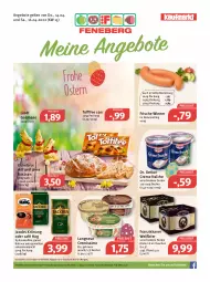 Gazetka promocyjna Feneberg - Prospekte - Gazetka - ważna od 16.04 do 16.04.2022 - strona 1 - produkty: angebot, angebote, Becher, bier, bohne, bohnen, brot, creme, cremissimo, Dr. Oetker, eis, flasche, franziskaner, jacobs, jacobs krönung, kaffee, langnese, langnese cremissimo, lebensmittel, lindt, natur, reis, sim, toffifee, wiener