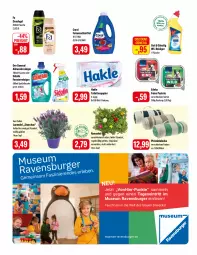 Gazetka promocyjna Feneberg - Prospekte - Gazetka - ważna od 06.04 do 06.04.2024 - strona 10 - produkty: allzweckreiniger, bio, burger, Coral, decke, deka, discount, duschgel, eis, elle, fa duschgel, feinwaschmittel, fenster, flasche, hakle, hakle toilettenpapier, lavendel, LG, papier, pastete, picknickdecke, Rauch, ravensburger, reiniger, reis, rwe, sidolin, sprühflasche, Ti, toilettenpapier, topf, waschmittel, wc-reiniger, weck