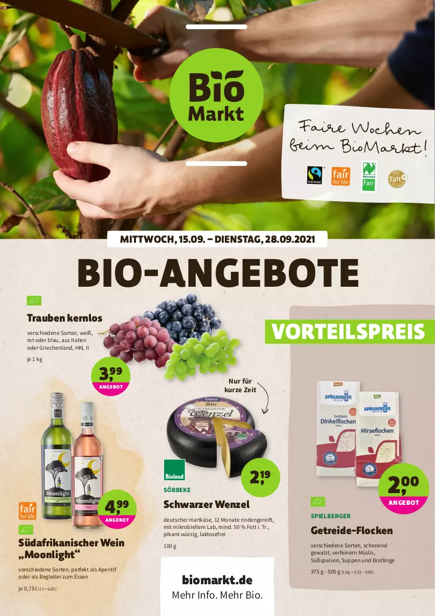 Aktueller Prospekt Denns Biomarkt - Prospekte - von 15.09 bis 28.09.2021 - strona 1