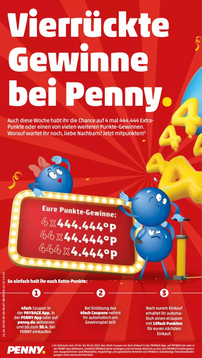 Aktueller Prospekt Penny - Prospekte - von 25.04 bis 30.04.2022 - strona 16 - produkty: auto, coupon, coupons, ente, payback, Ti, tisch