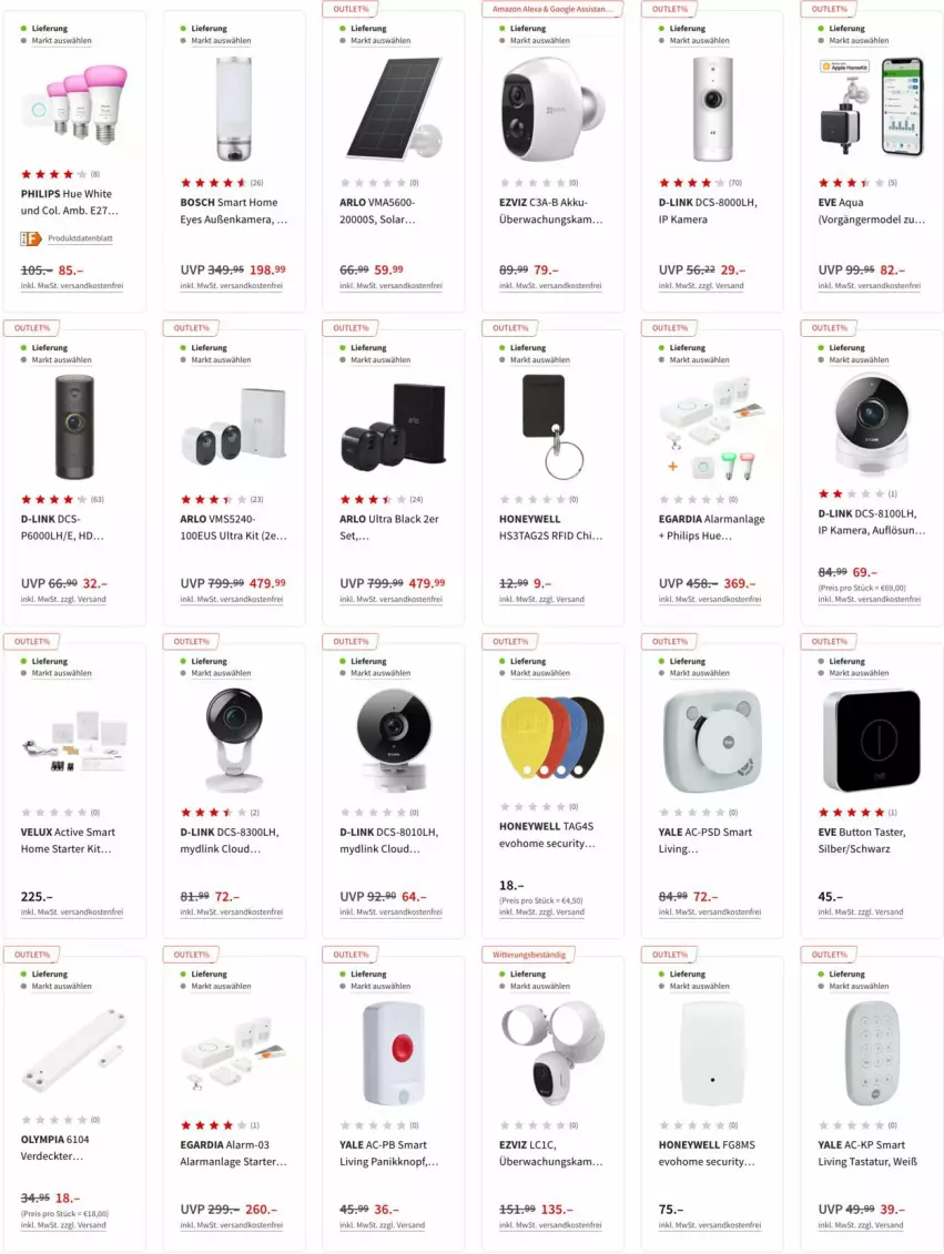 Aktueller Prospekt Media Markt - Prospekte - von 20.04 bis 27.04.2022 - strona 4 - produkty: akku, alexa, amazon alexa, aqua, arlo, bosch, erde, Germ, kamera, lack, Mode, ndk, Philips, Tastatur, Ti, velux, versandkostenfrei