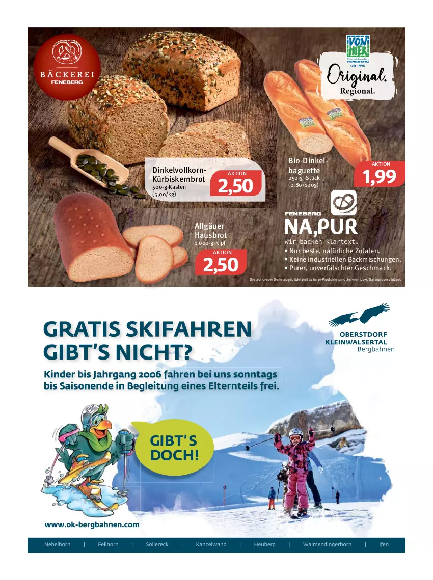 Aktueller Prospekt Feneberg - Prospekte - von 24.02 bis 26.02.2022 - strona 5 - produkty: backmischung, Backmischungen, baguette, bio, brot, elle, garnier, Kinder, korn, Kürbis, LG, mac, Ti, usb