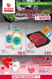 Gazetka promocyjna Selgros - Food - Gazetka - ważna od 15.02 do 15.02.2023 - strona 1 - produkty: flasche, gin, hüftsteak, hüftsteaks, LG, raffaello, rind, rinder, steak, steaks, Ti