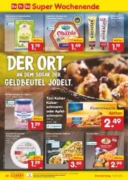 Gazetka promocyjna Netto Marken-Discount - Filial-Angebote - Gazetka - ważna od 14.01 do 14.01.2023 - strona 34 - produkty: Alpenhain, apfel, auer, Bau, Bauer, bestpreis, beutel, camembert, camembert creme, creme, eis, Hausmacher, joghur, joghurt, Kaiser, Kaiserschmarrn, Käse, käsescheiben, mac, malz, Mautner, milch, ndk, obazda, ponnath, reis, Schmalz, senf, Ti, ZTE