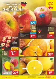 Gazetka promocyjna Netto Marken-Discount - Filial-Angebote - Gazetka - ważna od 14.01 do 14.01.2023 - strona 9 - produkty: angebot, apfel, apfelmus, asti, bestpreis, beutel, bio, bio-zitronen, eis, mango, obst, orange, orangen, reis, saft, salat, Schal, Schale, Ti, zitrone, zitronen, ZTE