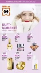 Gazetka promocyjna Mueller - Parfümerie Angebote - Gazetka - ważna od 26.11 do 26.11.2022 - strona 1 - produkty: boss, eau de toilette, eis, elle, ente, lion, Müller, reis, teller