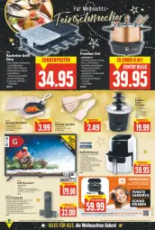 Gazetka promocyjna E Center - Angebote der Woche - Gazetka - ważna od 25.12 do 25.12.2021 - strona 19 - produkty: alexa, Brettchen, brunnen, buch, deo, dessert, dyon, eis, fernbedienung, fernseher, Fondue, fritteuse, grill, grillplatte, HDMI, Heißluftfritteuse, Holz, kesper, korb, Lampe, latte, LG, natur, naturstein, netflix, Ofen, pfanne, pfannen, Reinigung, Schal, schoko, Signal, spachtel, Spritzschutz, spülmaschinen, thermostat, Ti, timer, topf, tuner, usb, Yo