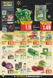 Gazetka promocyjna E Center - Angebote der Woche - Gazetka - ważna od 25.12 do 25.12.2021 - strona 2 - produkty: beutel, bio, bohne, bohnen, cola, deka, edeka bio, eimer, elle, feldsalat, florette, gurke, gurken, ilag, kräuter, LG, mac, mango, nuss, radieschen, rosen, Rosenkohl, rote bete, rotkohl, rucola, salat, Salatgurke, salatgurken, Schal, Schale, spargel, spinat, tomate, tomaten, Wild, zwiebel, zwiebeln