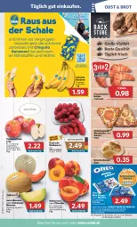 Gazetka promocyjna Combi - Prospekte - Gazetka - ważna od 30.07 do 30.07.2022 - strona 3 - produkty: angebot, angebote, banane, bananen, beere, beeren, brot, butter, chiquita, Croissant, Donut, donuts, eis, fleisch, galia melonen, himbeer, himbeere, himbeeren, Holz, margherita, melone, melonen, Muffin, muffins, Nektar, nektarinen, nektarinen oder, obst, oder pfirsiche, Ofen, oreo, pfirsich, pfirsiche, Pink Lady, pizza, reis, salami, Schal, Schale, stube, tafeläpfel, Ti