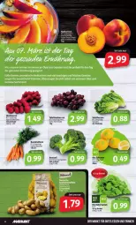 Gazetka promocyjna Markant - Prospekte - Gazetka - ważna od 05.03 do 05.03.2022 - strona 4 - produkty: beere, beeren, beutel, bio, broccoli, Bundmöhren, eis, fleisch, gutes essen, himbeer, himbeere, himbeeren, möhren, Nektar, nektarinen, salat, salatherzen, Schal, Schale, spinat, tafeltrauben, trauben, zitrone, zitronen