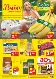 Gazetka promocyjna Netto Marken-Discount - Filial-Angebote - Gazetka - ważna od 13.08 do 13.08.2022 - strona 1 - produkty: angebot, banane, bananen, bestpreis, bio, bio-bananen, biobio, bohne, bohnen, braten, burger, butter, eier, eis, fleisch, hackfleisch, jacobs, jacobs krönung, joghur, joghurt, kaffee, kaffeebohnen, kartoffel, kartoffeln, lavazza, maggi, meggle, ndk, pfanni, reis, rind, rinder, sac, speisekartoffeln, Streichzart, Ti, versandkostenfrei, ZTE