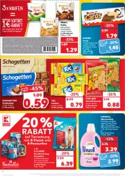 Gazetka promocyjna Kaufland - Gazetka - ważna od 26.01 do 26.01.2022 - strona 4 - produkty: angebot, beutel, Cap, coupon, coupons, cracker, creme, eis, erde, hundenahrung, kakao, kartoffel, Kette, Kinder, Kroketten, lamm, leine, merci, milch, perwoll, pom-bär, reis, rind, schogetten, schoko, schokolade, schokoladen, snack, snacks, storck, Ti, tiernahrung, tuc, waschmittel, wolle, ZTE