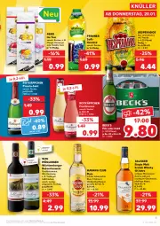 Gazetka promocyjna Kaufland - Gazetka - ważna od 26.01 do 26.01.2022 - strona 5 - produkty: angebot, angebote, beck's, Berger, bier, desperados, ecco, frucht, fruchtsecco, getränk, Havana Club, ice tea, mac, mango, maracuja, Meerwasser, nuss, pfanne, Pfanner, pils, qualitätswein, qualitätsweine, Rauch, rotkäppchen, rotwein, rum, saft, salz, scotch, scotch whisky, sekt, single malt, tequila, Ti, trolli, trollinger, wasser, wein, weine, Weißwein, whisky