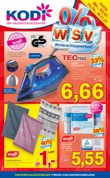 Gazetka promocyjna Kodi - Prospekte - Gazetka - ważna od 06.01 do 06.01.2022 - strona 1 - produkty: batterie, batterien, Bau, baumwolle, bügel, Bügeleisen, eis, elle, geschirr, geschirrtuch, Pax, Reinigung, reis, tectro, teller, Ti, tuc, wolle