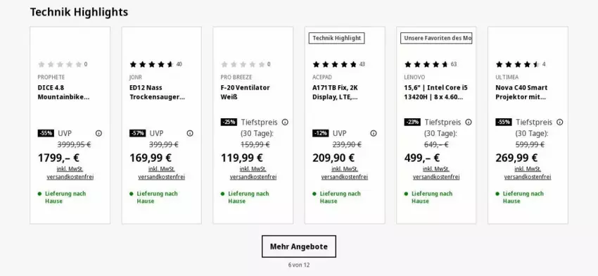 Aktueller Prospekt Saturn - Prospekte - von 19.05 bis 28.05.2025 - strona 5 - produkty: angebot, angebote, bree, eis, Intel, lenovo, Mountainbike, ndk, Projektor, reis, Ti, Trockensauger, ventilator, versandkostenfrei